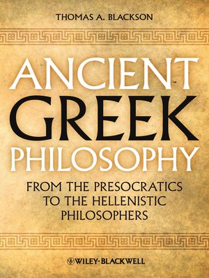 cover image of Ancient Greek Philosophy